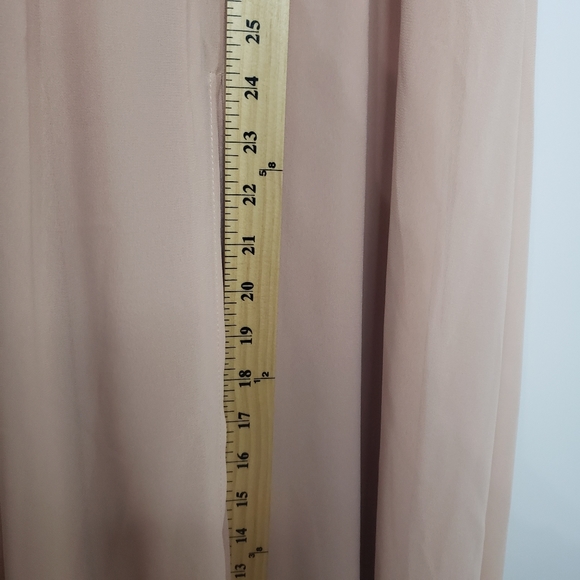 LULUS 'Lost in the Moment' Blush V-Neck High Slit Maxi Dress Size XS - Picture 14 of 14